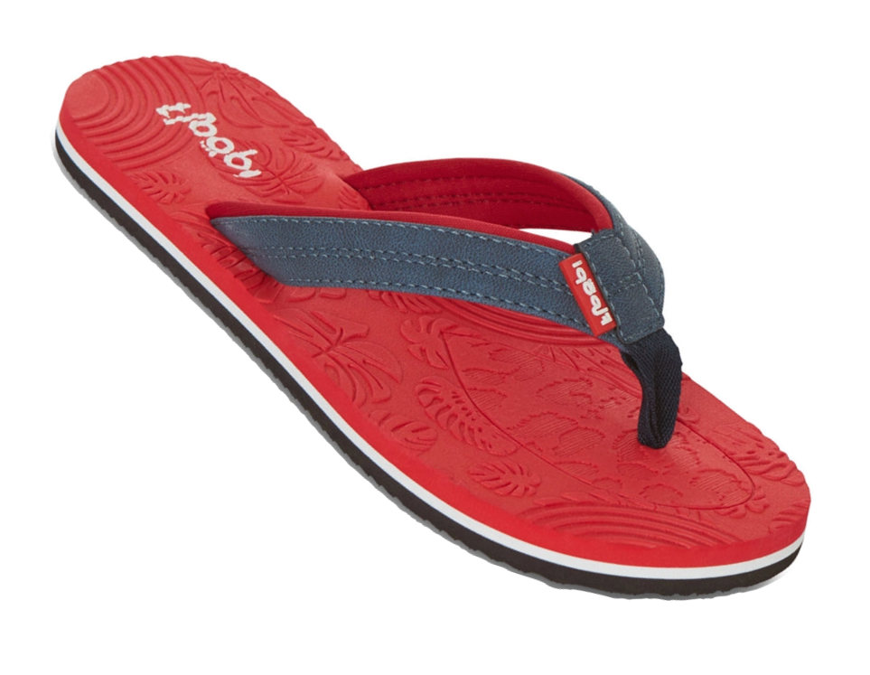 Womens Calli Floral Thong Flip Flop, Red (543)
